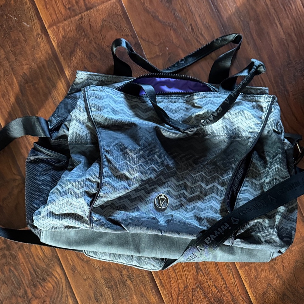 Ivivva Gray Chevron Travel Bag